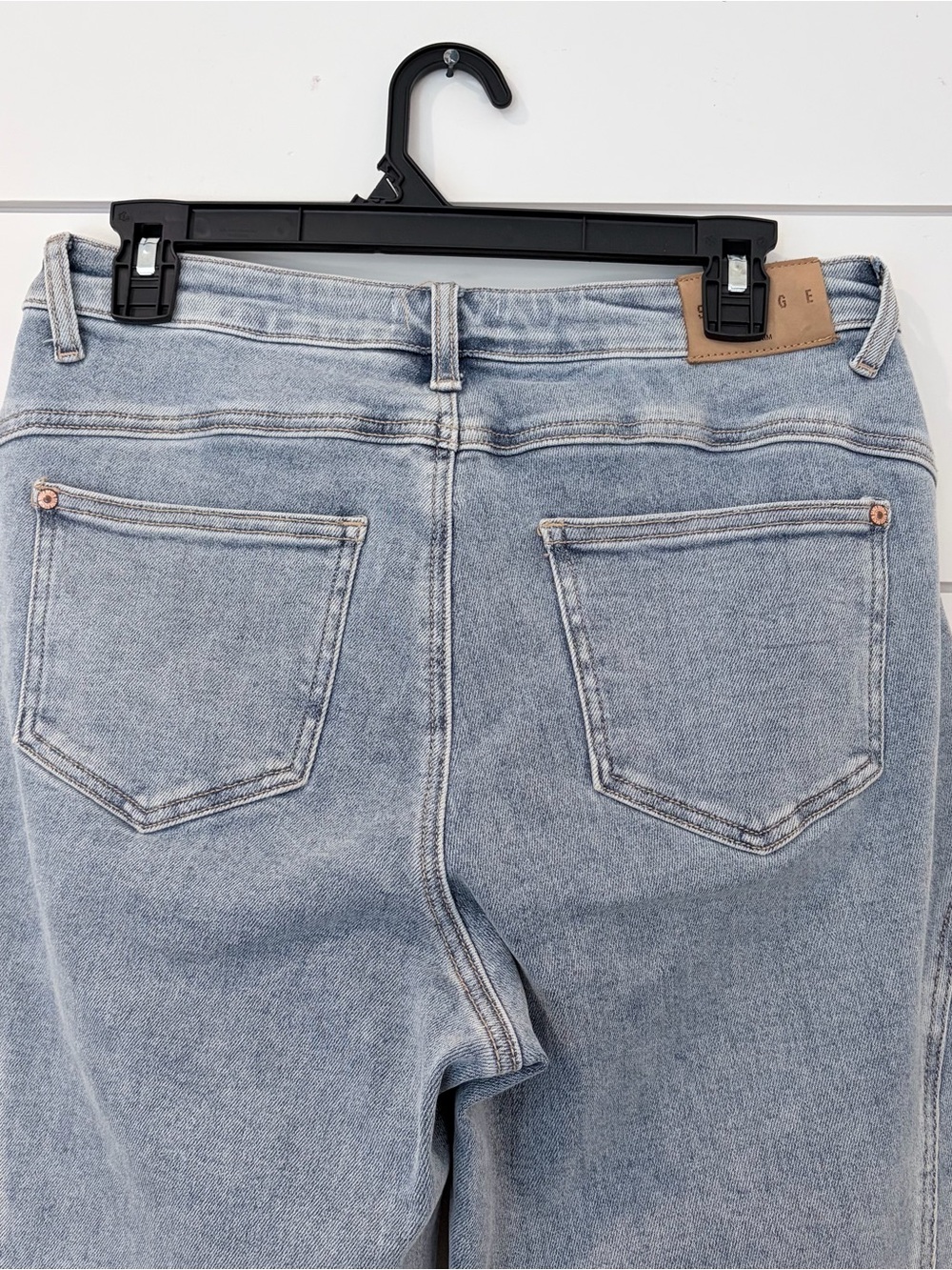SAIGE Barrel Jeans 28 Light Wash Curvy Y2K Balloon Indie Sleaze Core Anthro - Picture 5 of 12